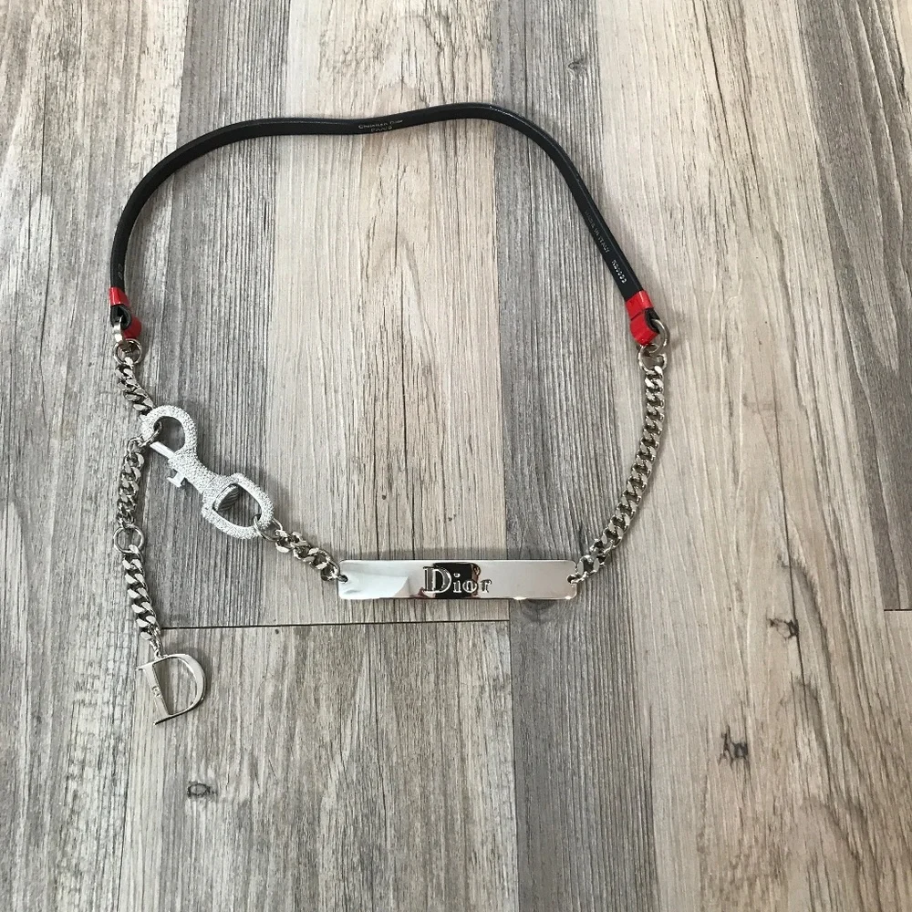 Vintage Y2K Christian Dior Mousqueton Belt | Red Patent Leather | Pristine
